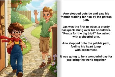 Ano and the Team Adventure - for children’s emotions book / teamwork book / SEL picture book